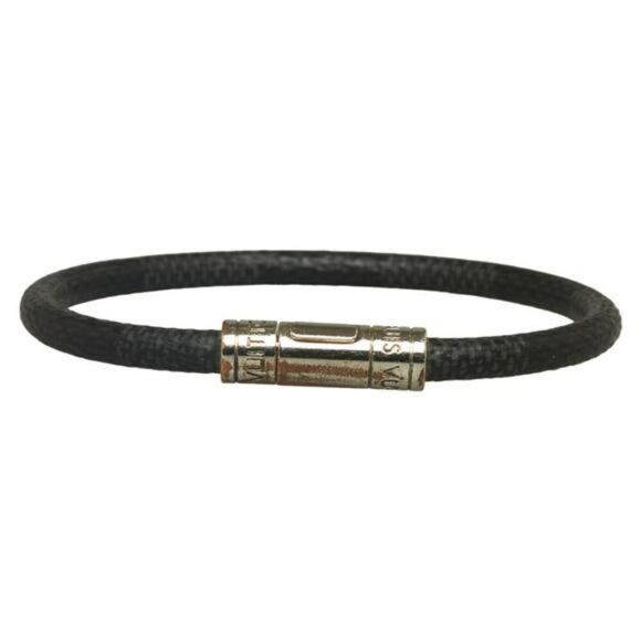 Louis Vuitton Graphite Keep It Bracelet M6140E - Picture 1 of 6